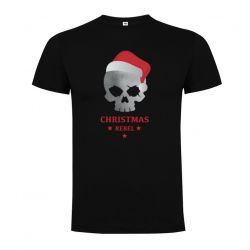 Triko Christmas Rebel Lebka Silver