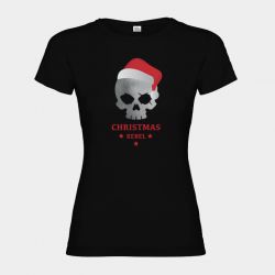 Vánoční Triko Christmas Rebel Lebka Silver