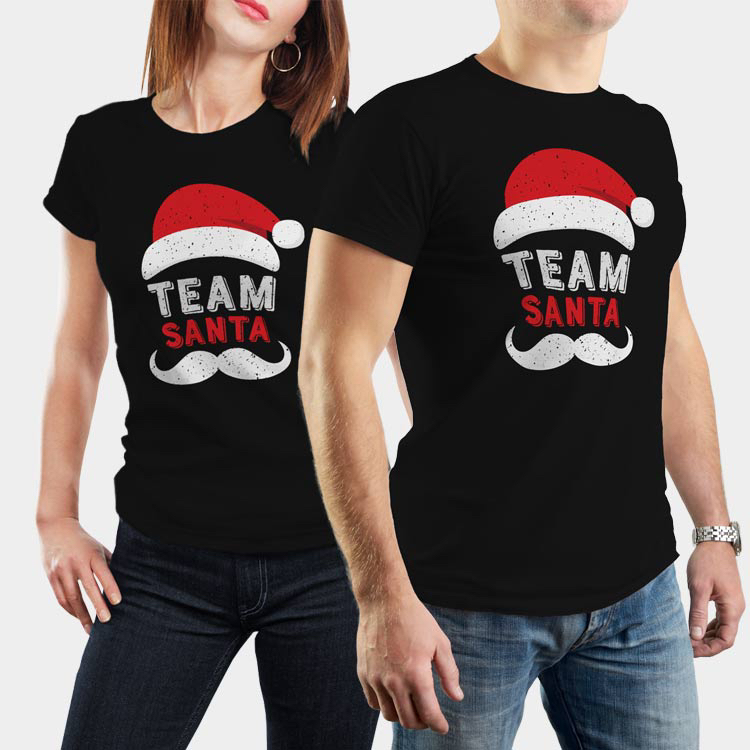 Vánoční trička Team Santa
