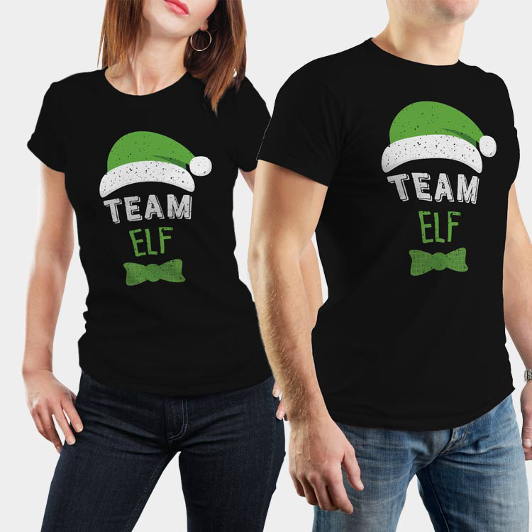 Vánoční trička Team Elf