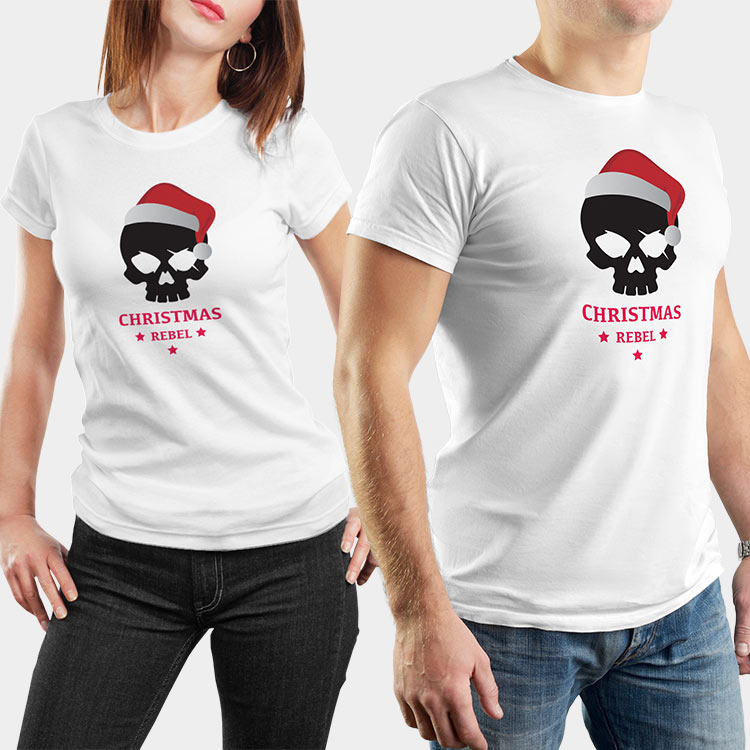 Vánoční trička Christmas Rebel